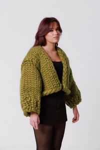 Olive Muse Colossal Knit Cardigan